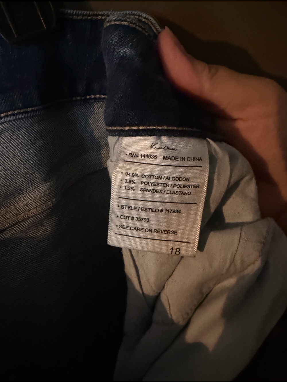 KanCan Dark Blue Distressed Skinny Jeans - Picture 4 of 4